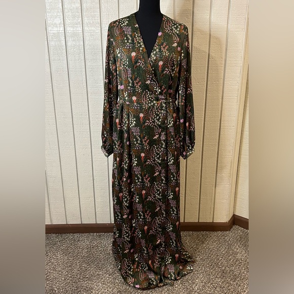 Scotch & Soda Endless Horizon Wrap Maxi Dress, size large. - Picture 2 of 6